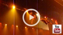 Youtube video of an aerial swimming
